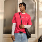 Printed Oversized Cotton T‑Shirt