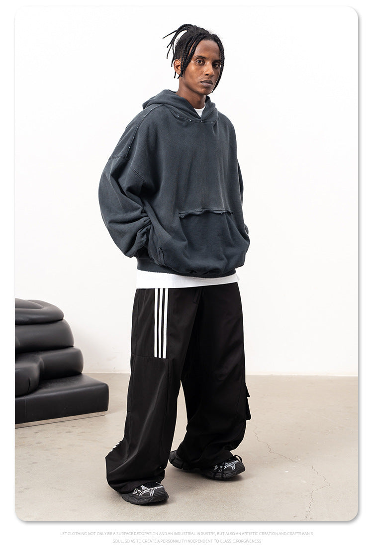 Paris Plain Hoodie Vintage Sweatshirt