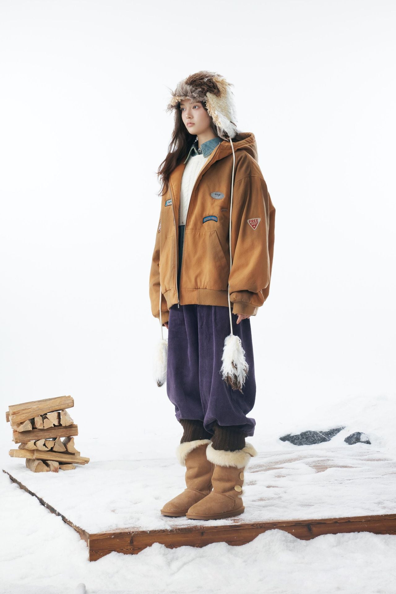 Washed Old Embroidered Cotton Jacket