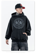 Fleece Hooded Sweatshirt Warm Loose Trendy