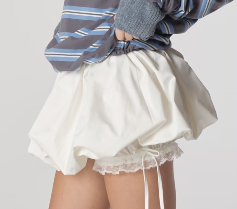 Lace Tulle Flare Skirt