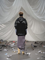 Lamb Wool Spliced Leather Cotton Jacket