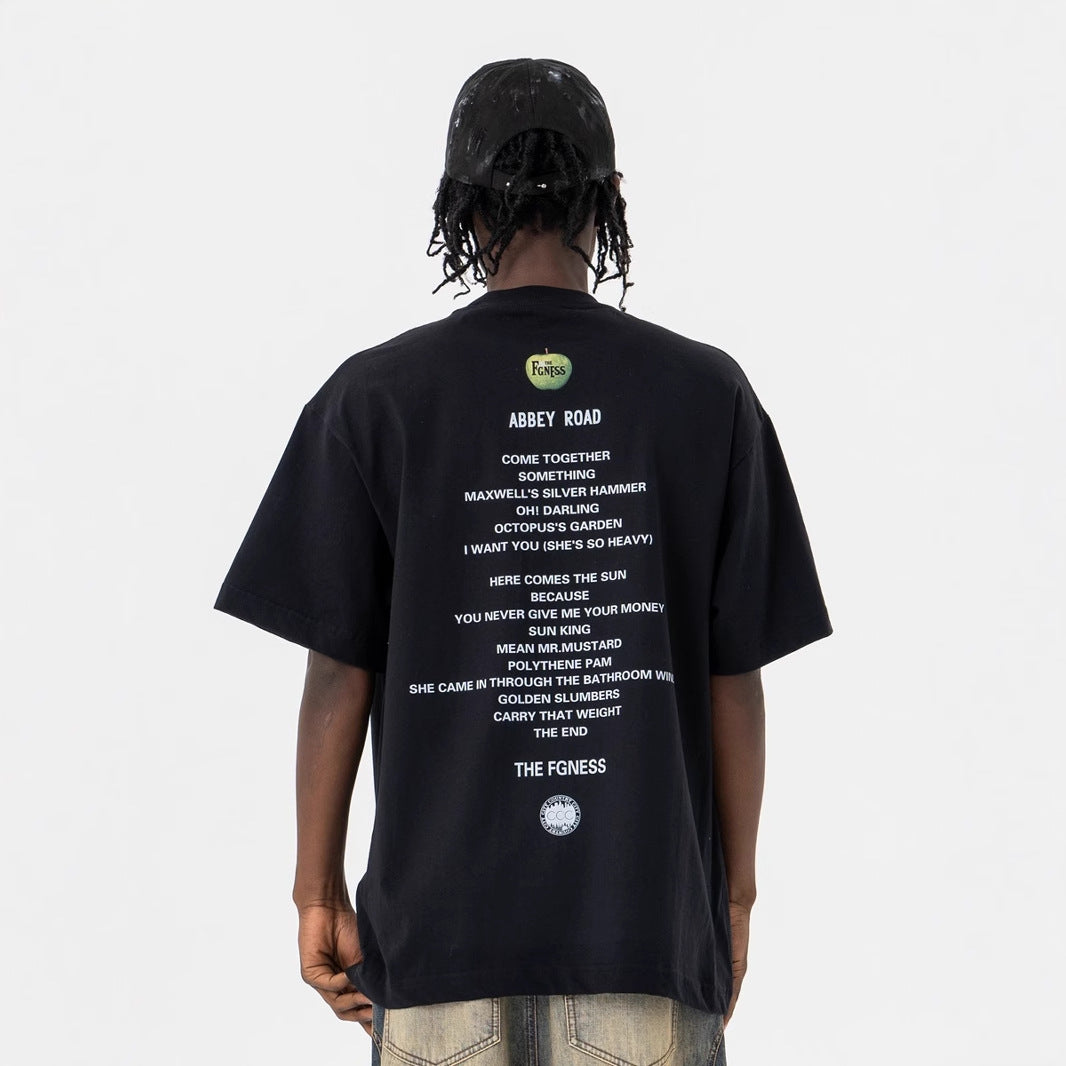 Men's Short Sleeve Rock Print T-Shirt