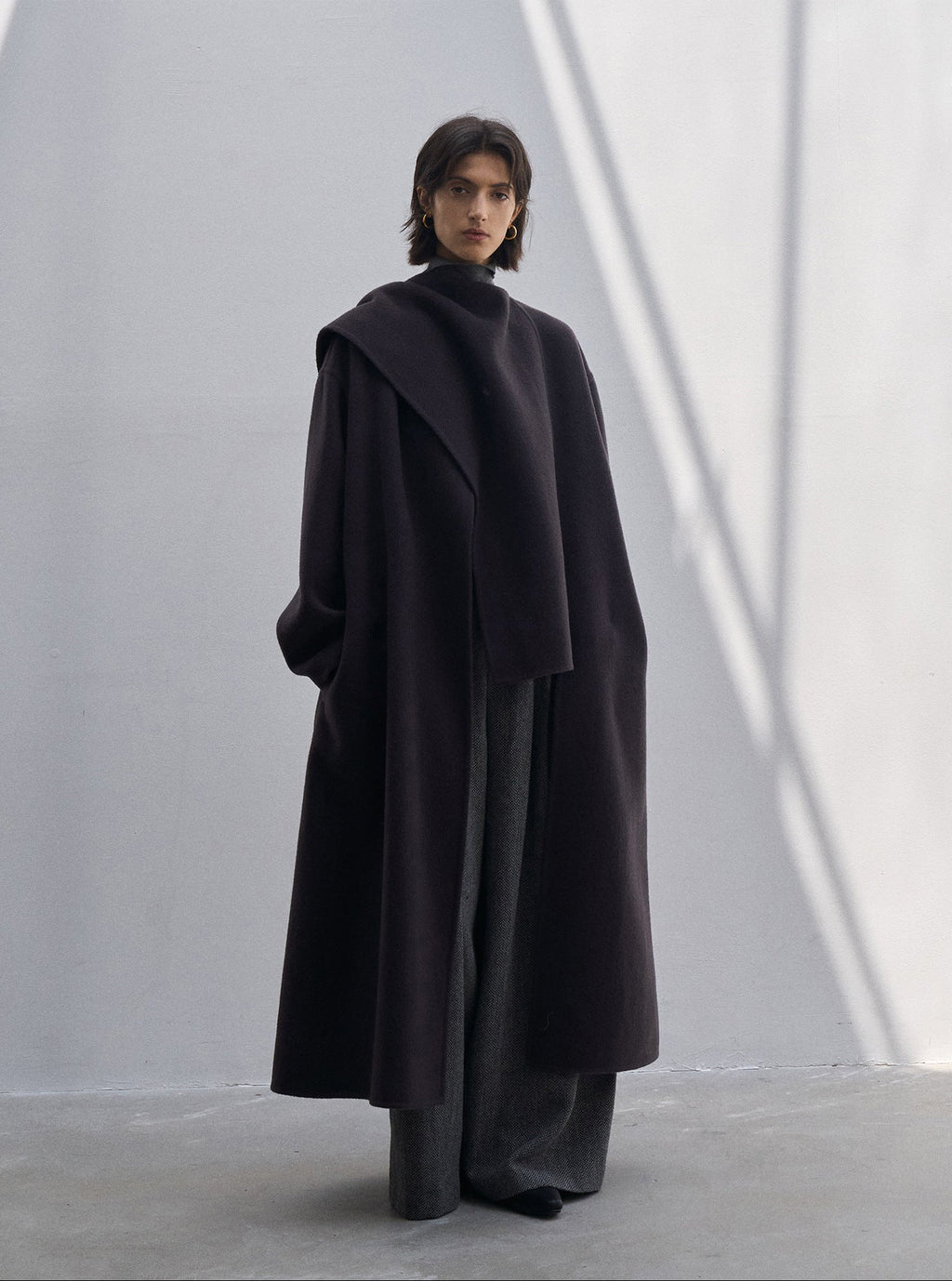 Double-sided woolen coat