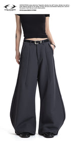 Soft Fabric Wide-Leg Trousers
