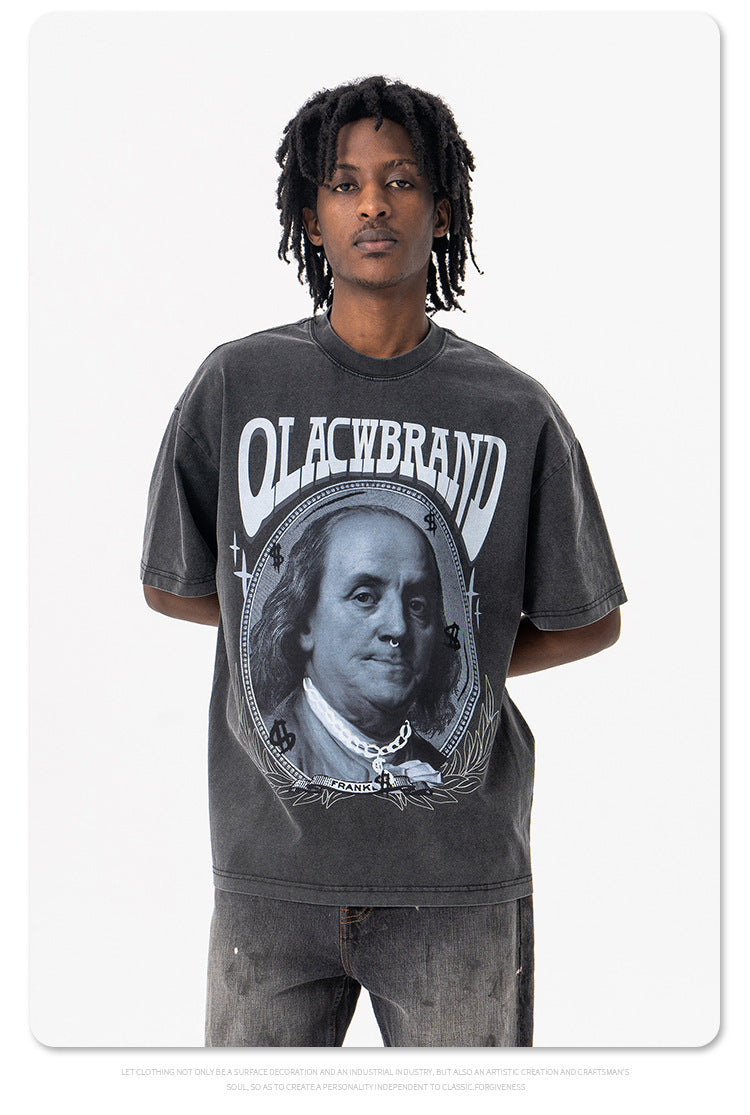 Vintage Retro Portrait Print T-Shirt