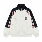 Striped Cardigan Sweatshirt Jacket