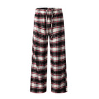 Block Red Plaid Casual Trousers