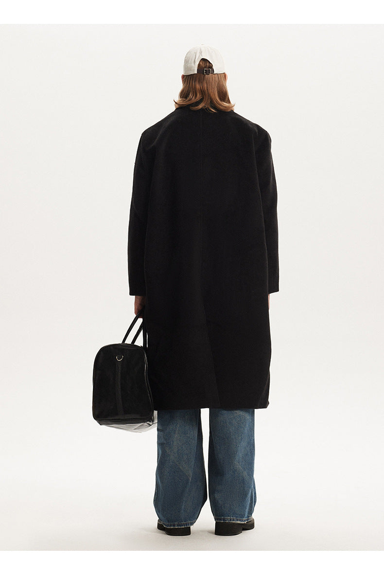 Retro Double-Breasted Wool Coat