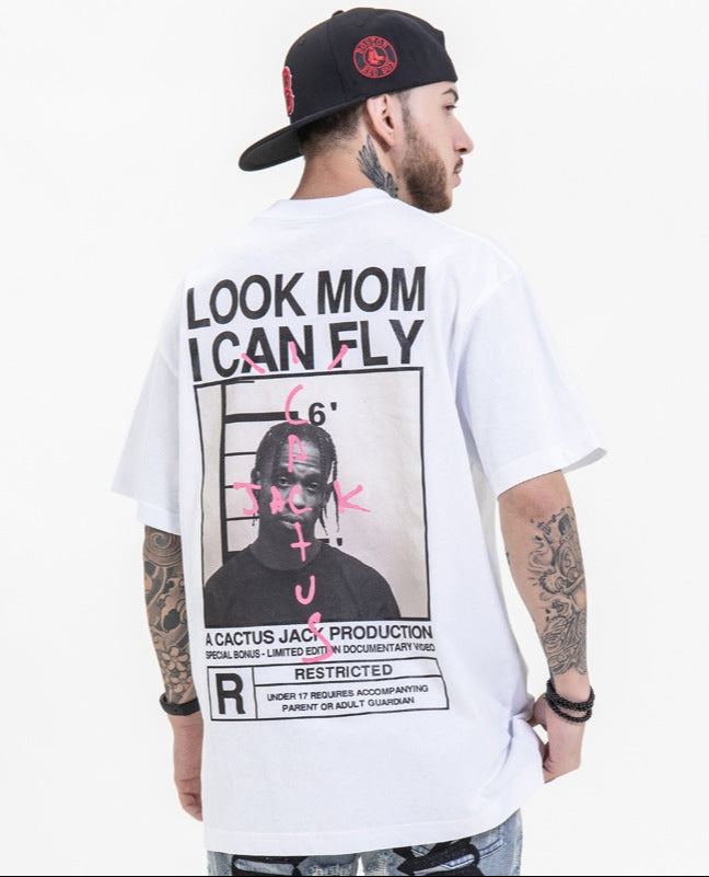 Documentary Same Style Limited Round Neck Loose Short Sleeve T-Shirt