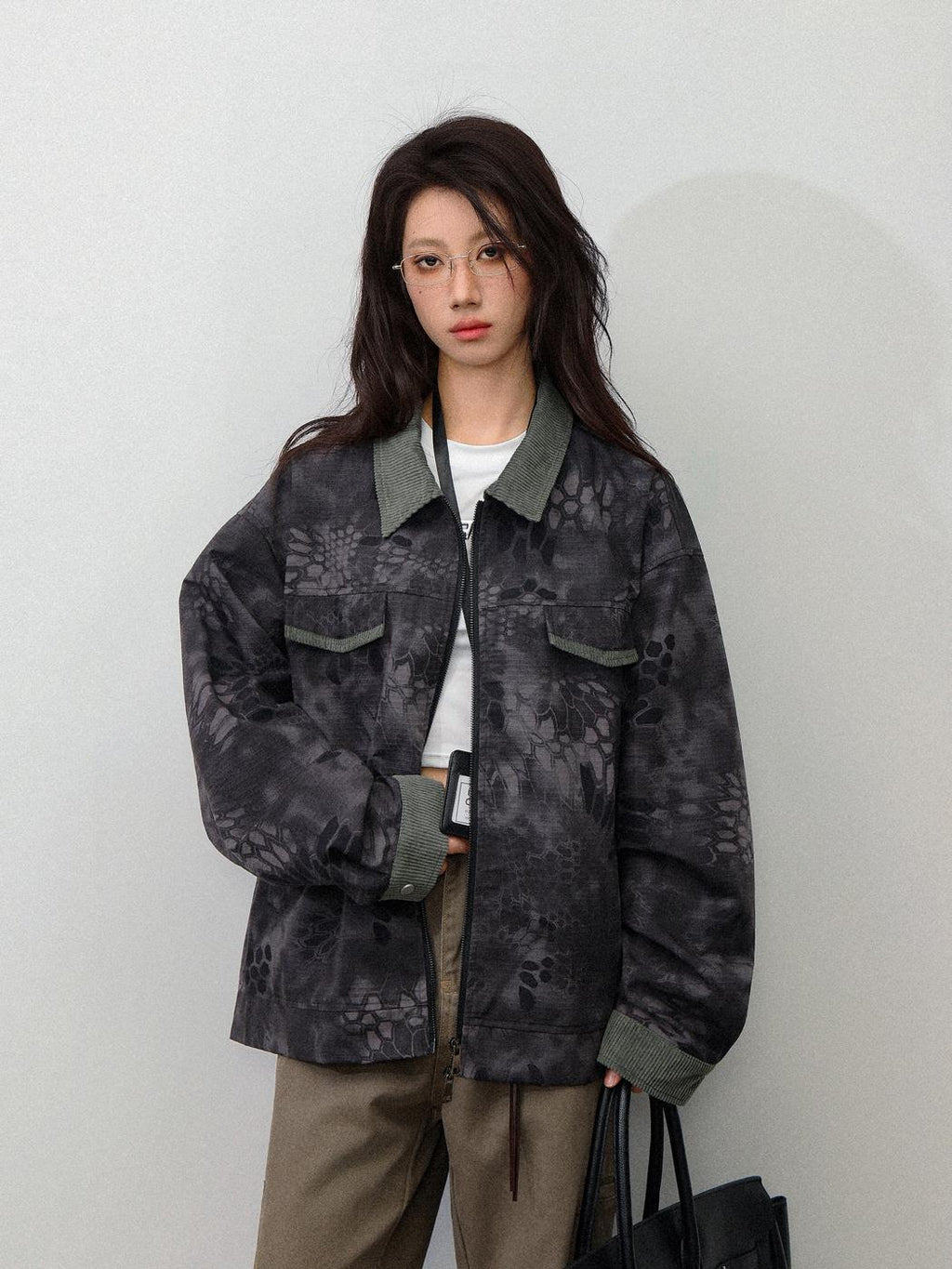 Contrasting Snake Jacket