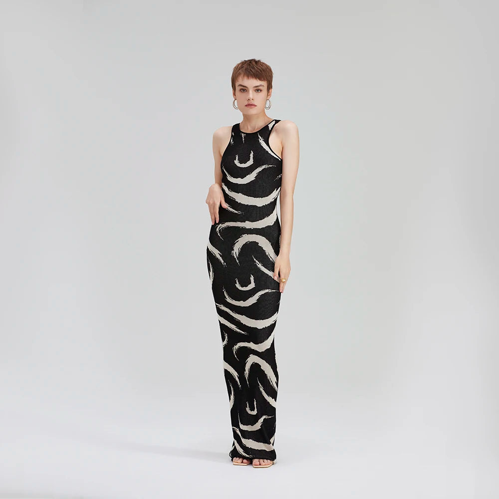 Zebra Pattern Luxury Dress