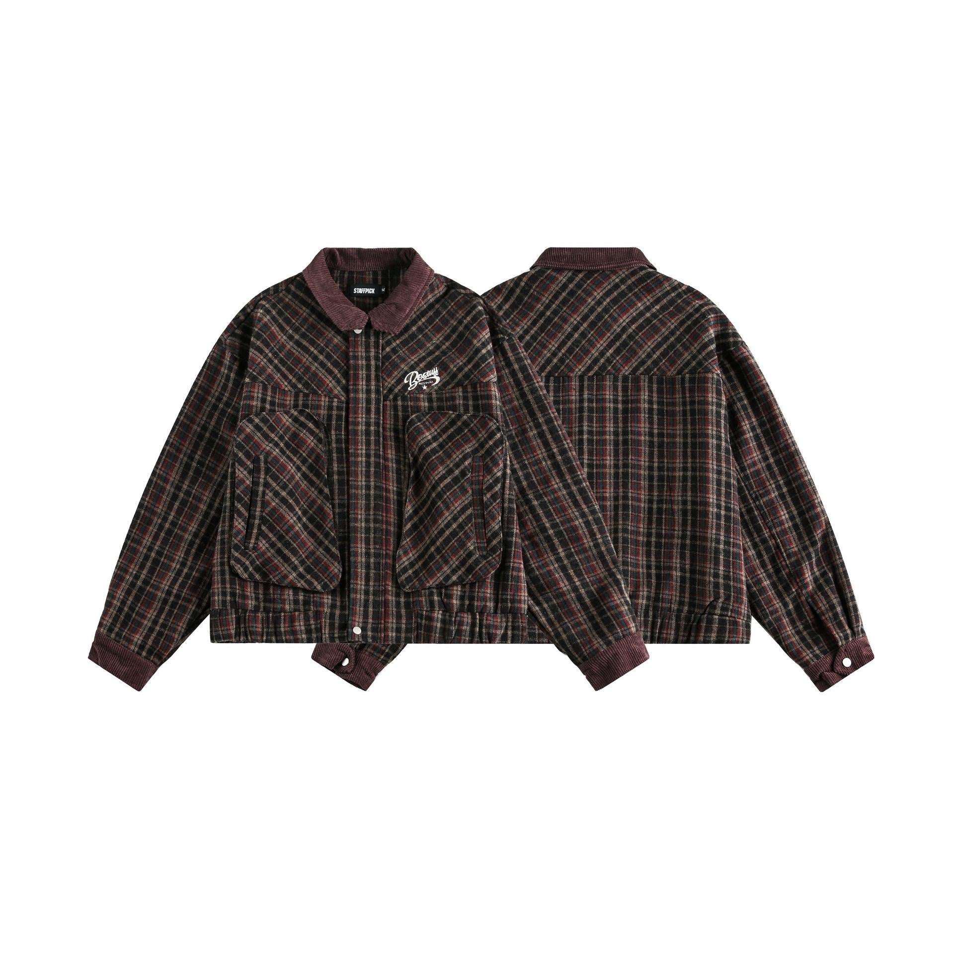 Vintage high street vintage plaid jacket