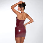 Elegant Leather Evening Dress
