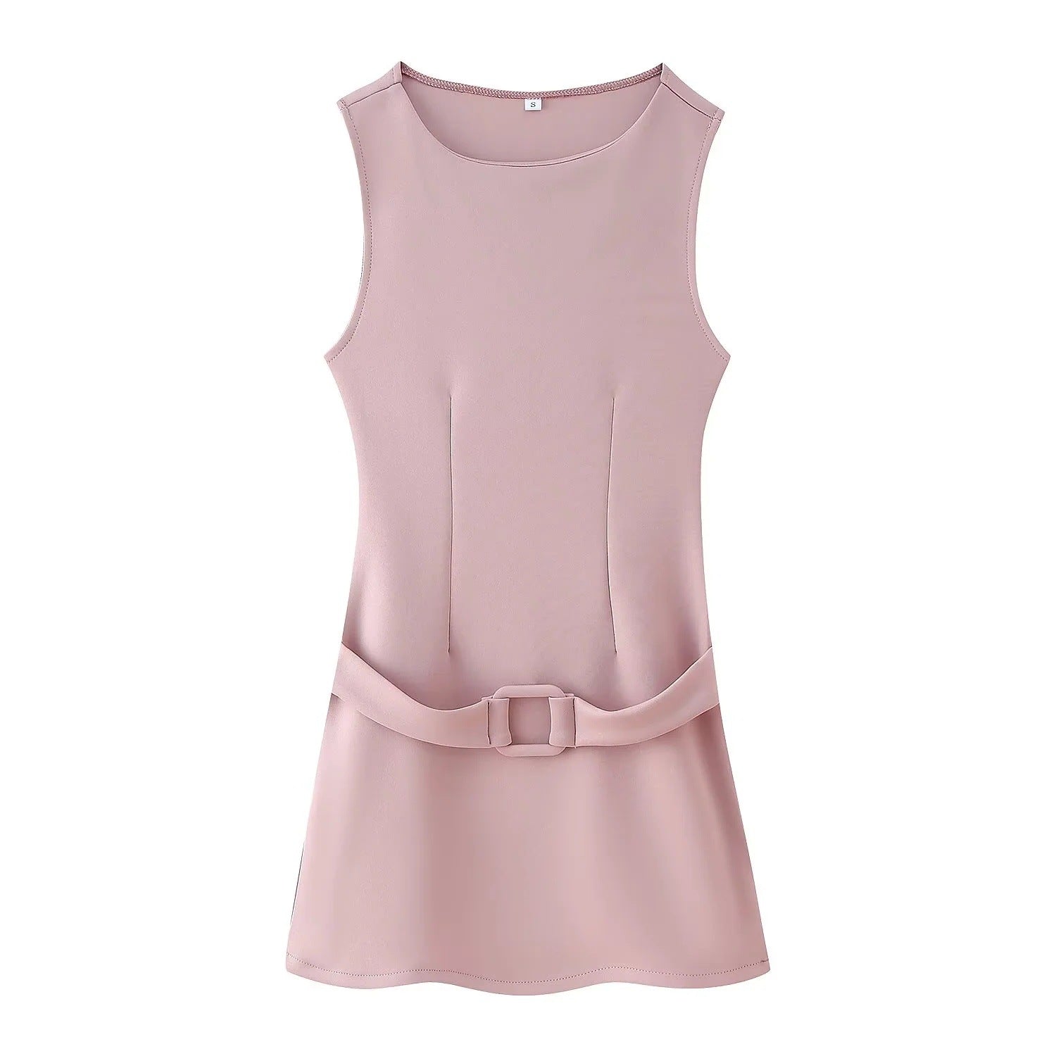 Elegant Belted Fashion Dress