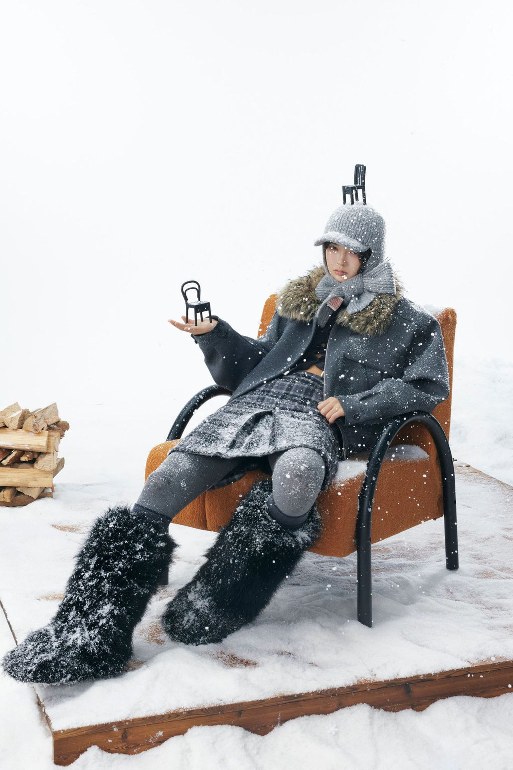 Detachable Collar Cotton Jacket