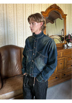 Collar Short Harrington Thin Jacket