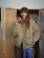 Lamb Wool Collar Cotton Jacket