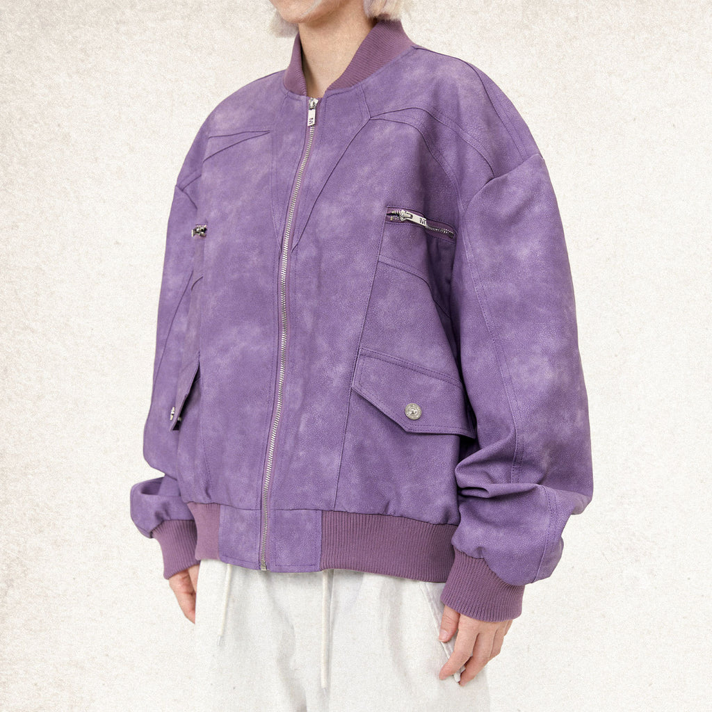 Deconstructed Fashion Leather Jacket