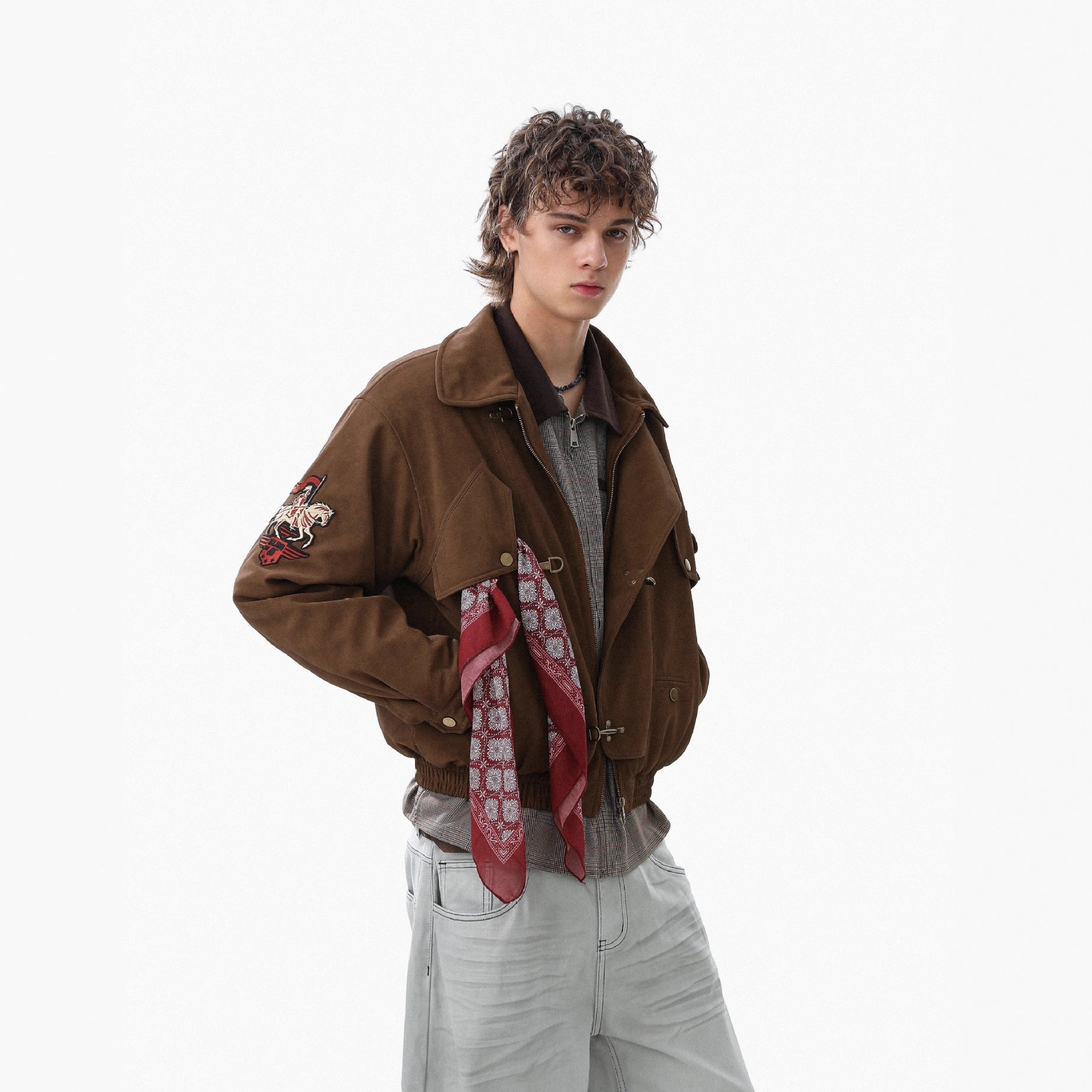 Luxury Emblem Embroidered Jacket