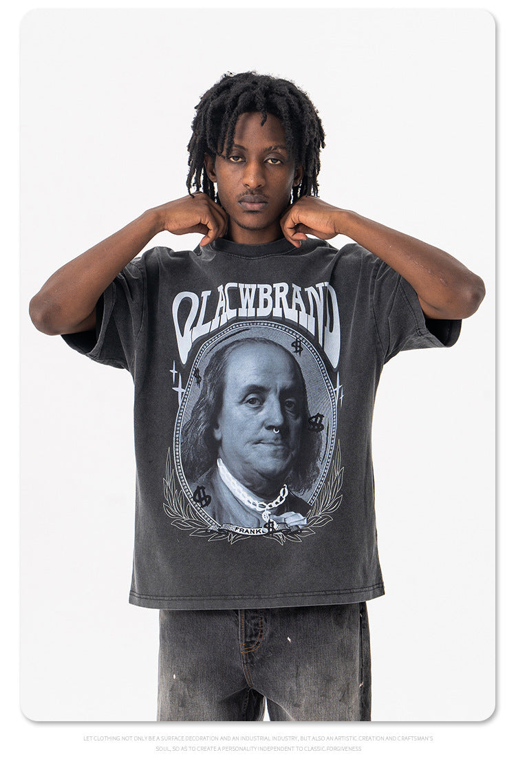 Vintage Retro Portrait Print T-Shirt