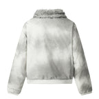 Cotton Jacket With Fur Collar