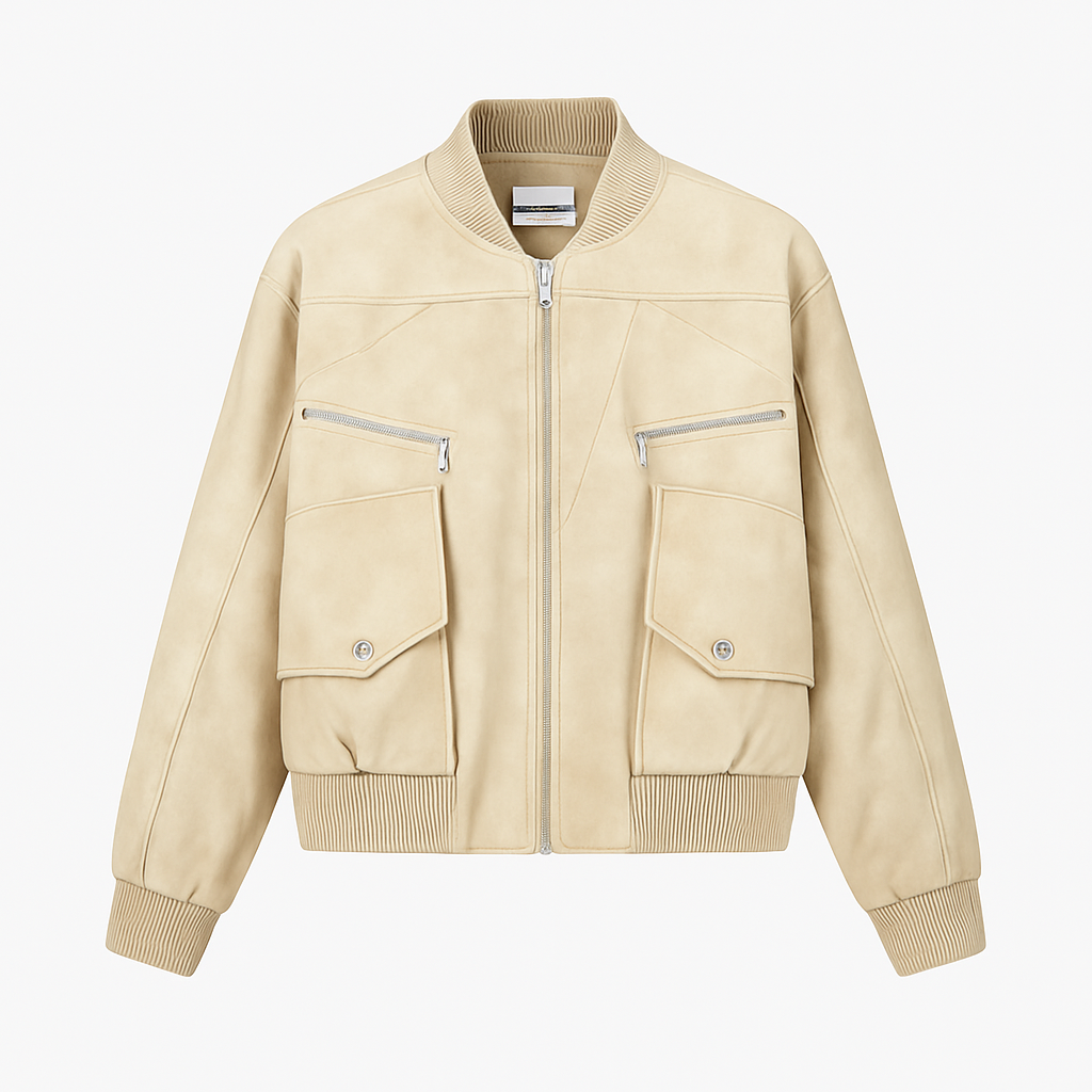 Deconstructed Fashion Leather Jacket