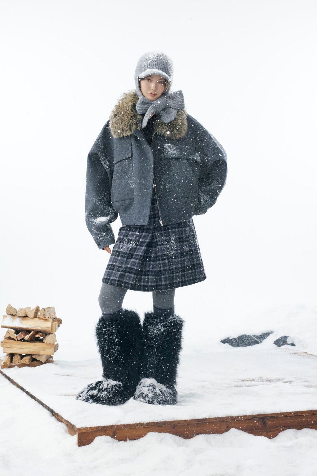 Detachable Collar Cotton Jacket