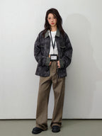 Contrasting Snake Jacket