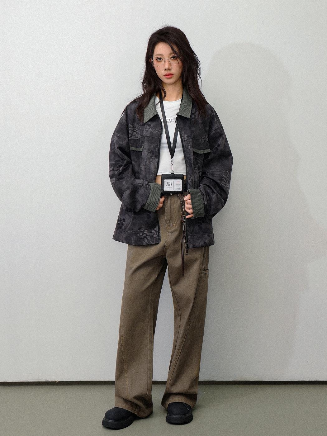 Contrasting Snake Jacket