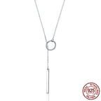 LEUNSA Simple Round & Bar Necklace