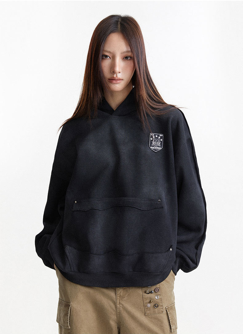 Embroidered Printed Casual Sweatshirt