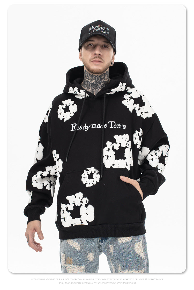Foaming Printed Hoodie
