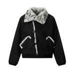 Cotton Jacket With Fur Collar