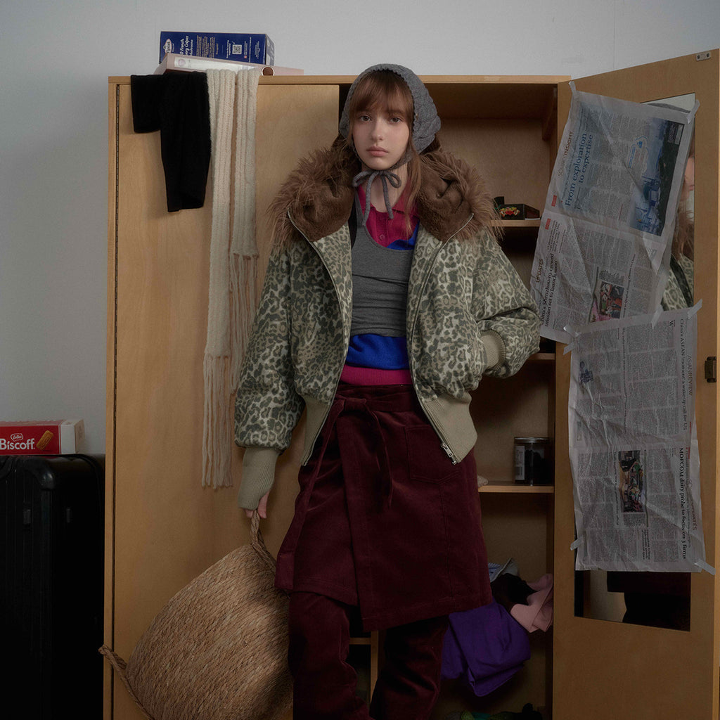 Leopard Print Cotton Jacket