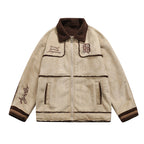 Suede Lamb Wool Cotton Coat Jacket