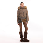 Winter Warm Fur-Trimmed Puffer Coat