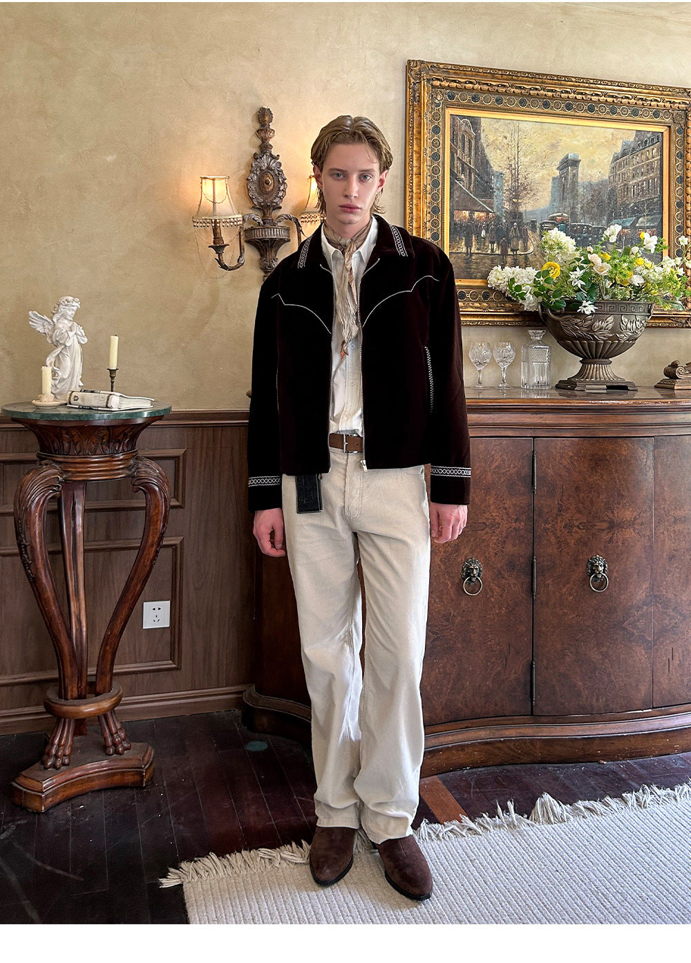 Jacquard Zippered Luxury Jacket