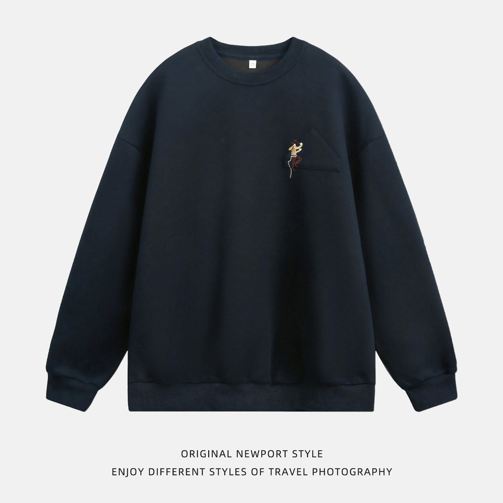 Round neck sweatshirt