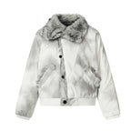 Cotton Jacket With Fur Collar