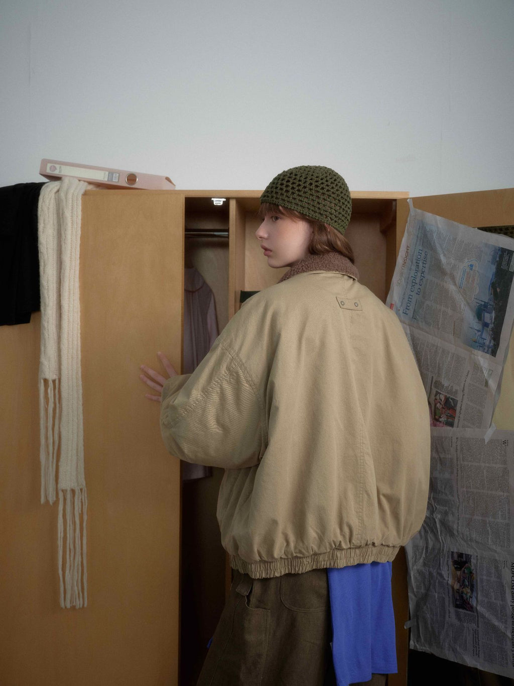 Lamb Wool Collar Cotton Jacket