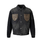 Knitted Sleeve Cotton Jacket