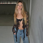 Velvet Lace Thread Top