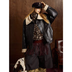 Leather And Cotton Jacket