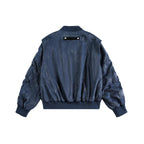 Crack wrinkled motorcycle Jacket