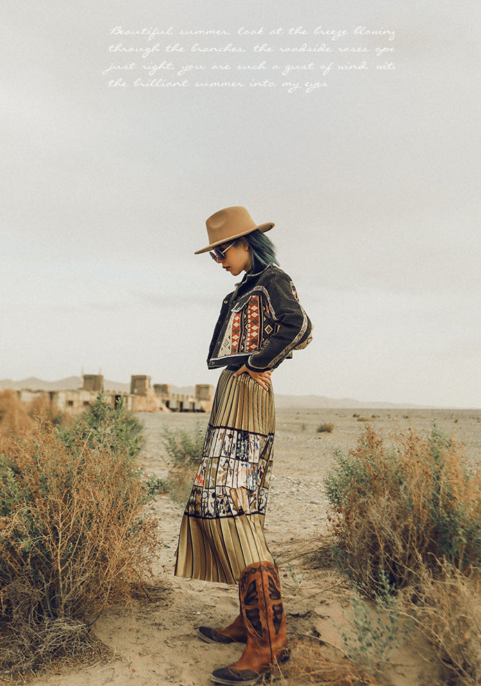 Velvet Contrast Short Blouse Jacket