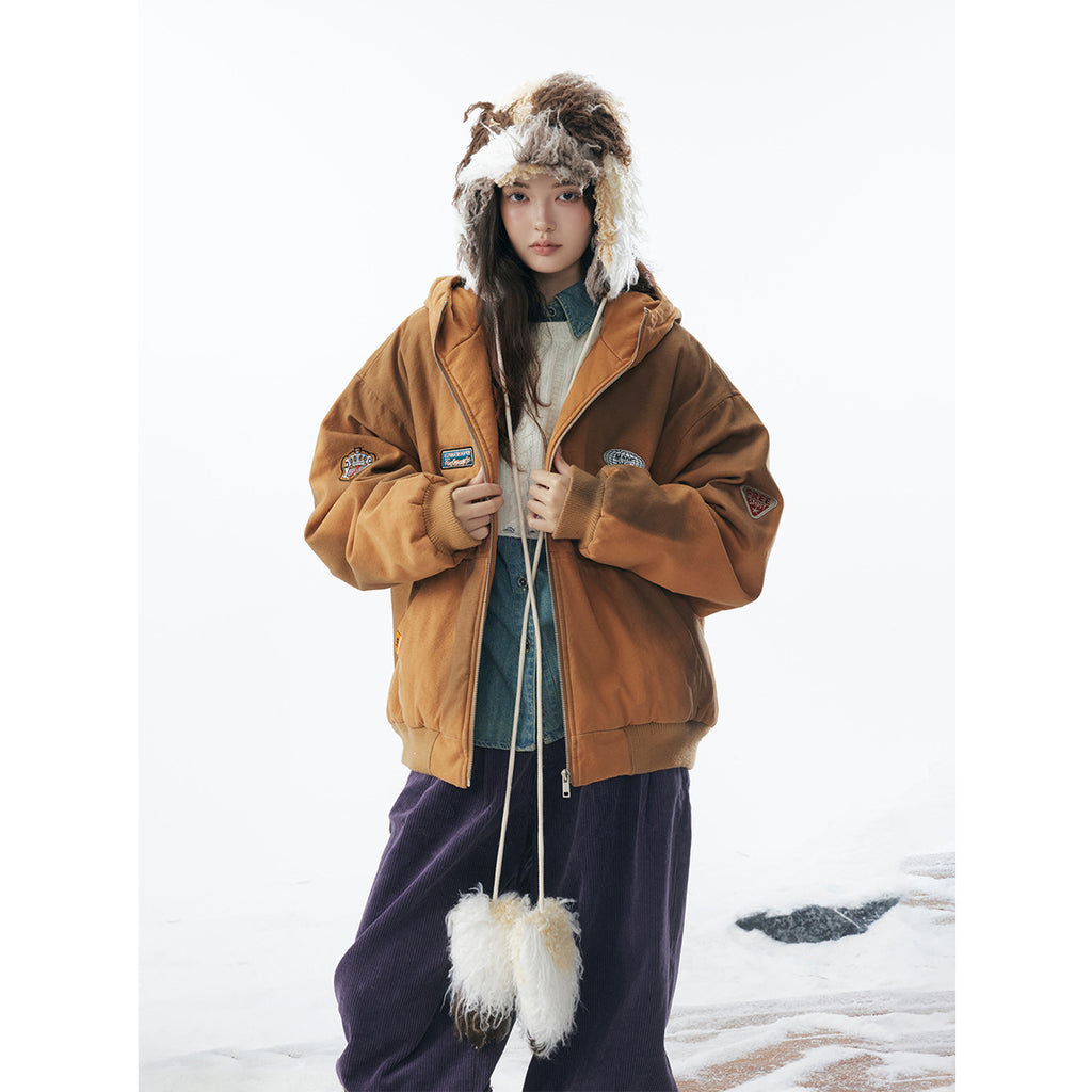 Washed Old Embroidered Cotton Jacket