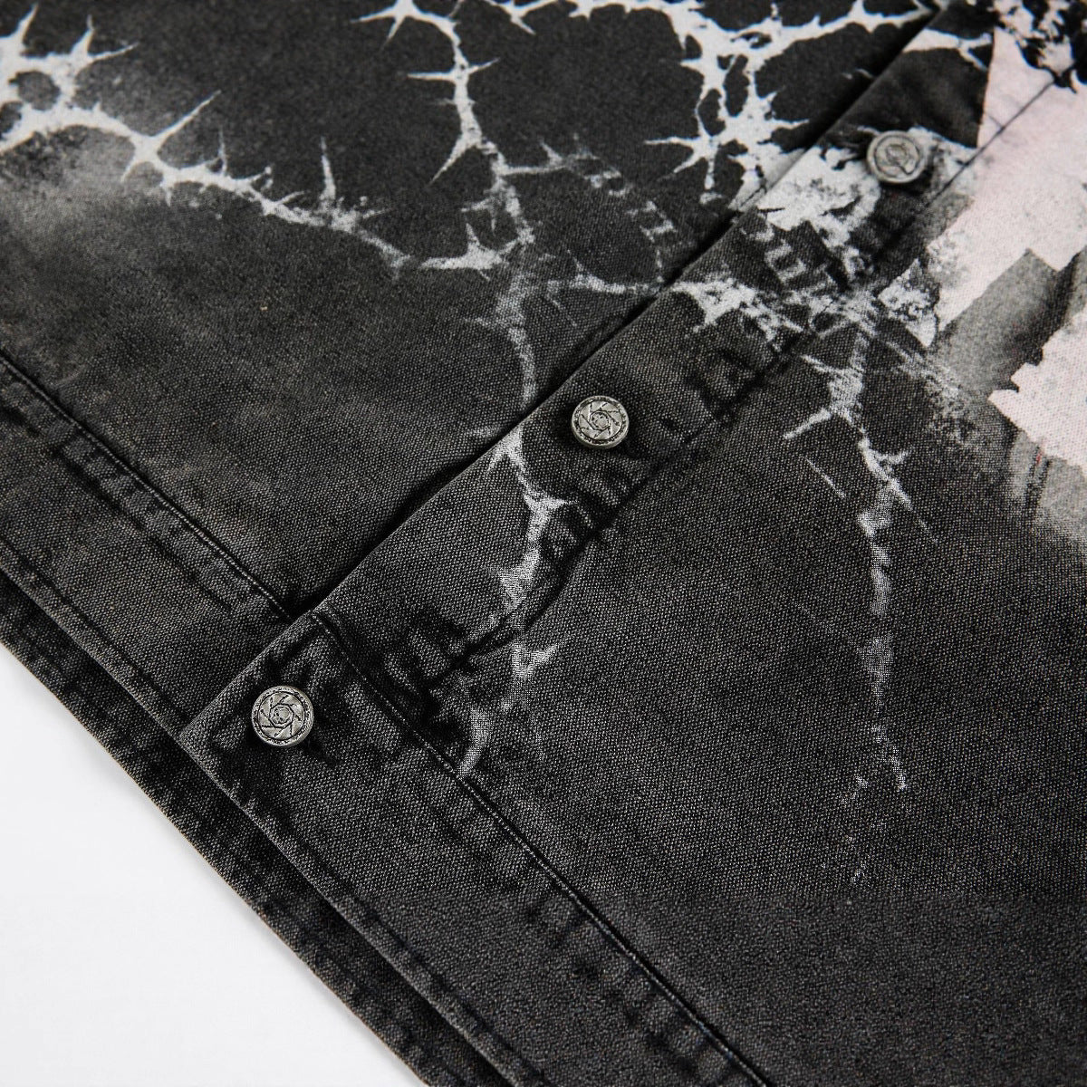Street High-Street Dark Graffiti Spliced ​​Jacket