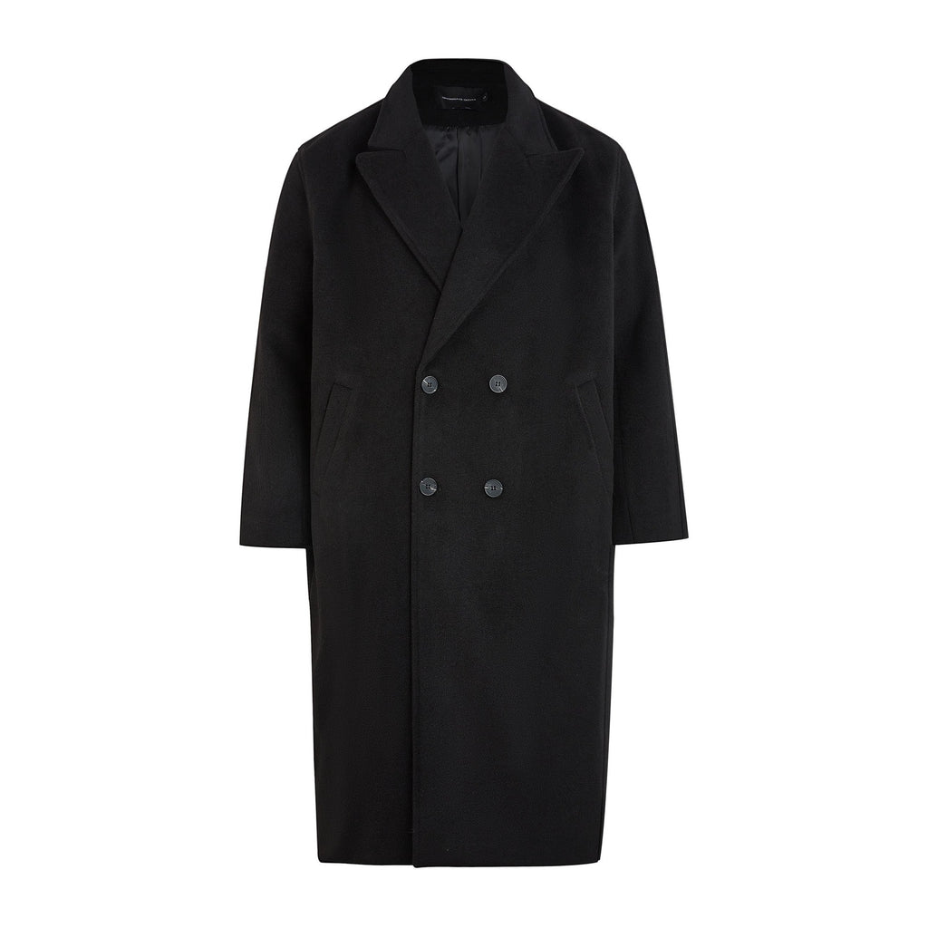 Retro Double-Breasted Wool Coat