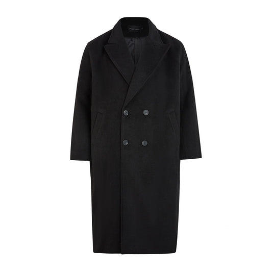Retro Double-Breasted Wool Coat